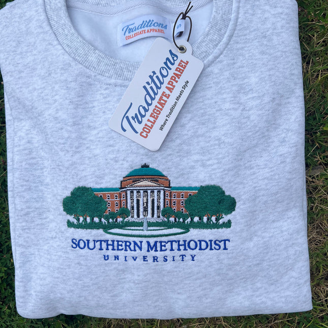 SMU Crewneck - Heather Gray