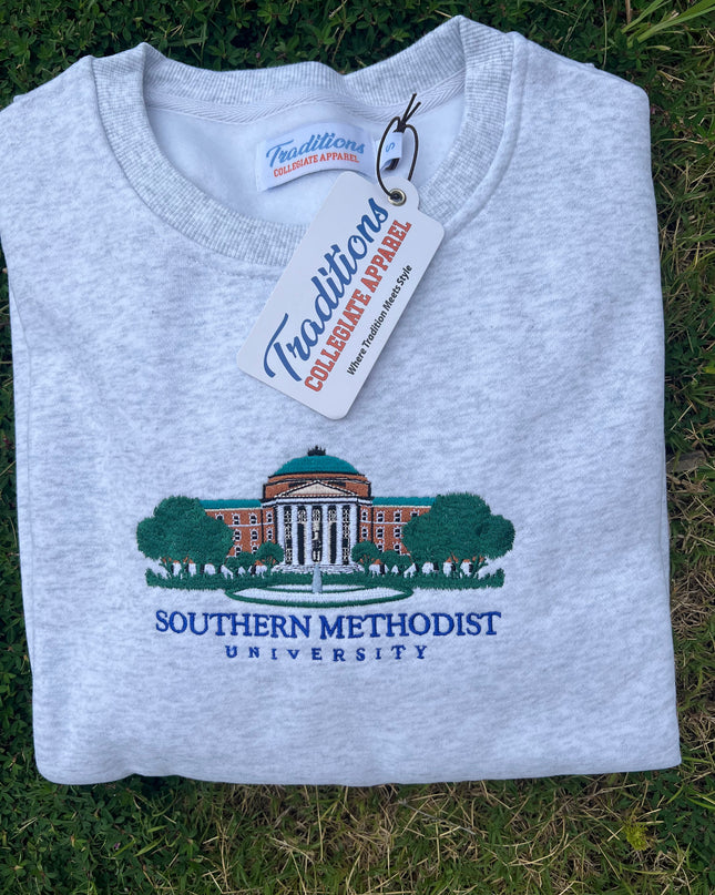 SMU Crewneck - Heather Gray