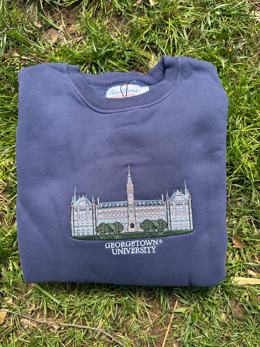 Official Georgetown Crewneck (Navy)