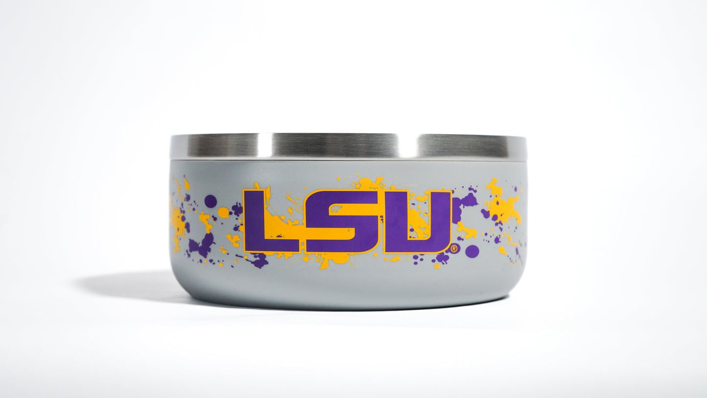 Stainless Steel Pet Bowl - LSU