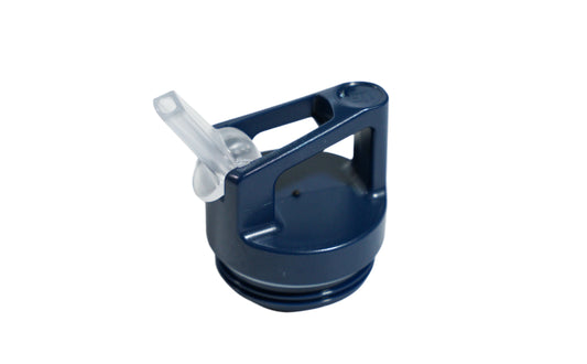 Navy 16oz Bottle Straw Lid