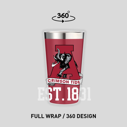 Alabama Vault Collection 16oz Stainless Pint