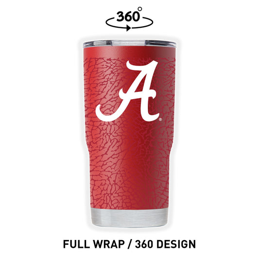 Alabama 20oz Crimson Full Wrap Tumbler
