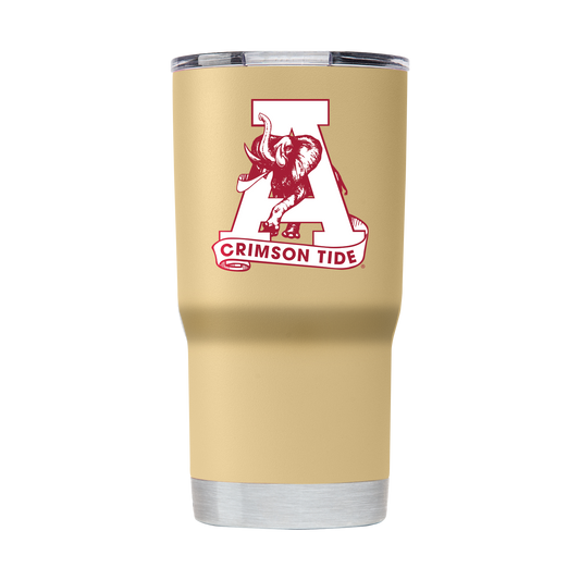 Alabama 20oz College Vault Gold Tumbler