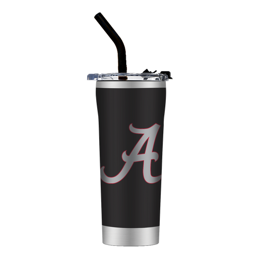 Alabama Black Straw Tumbler
