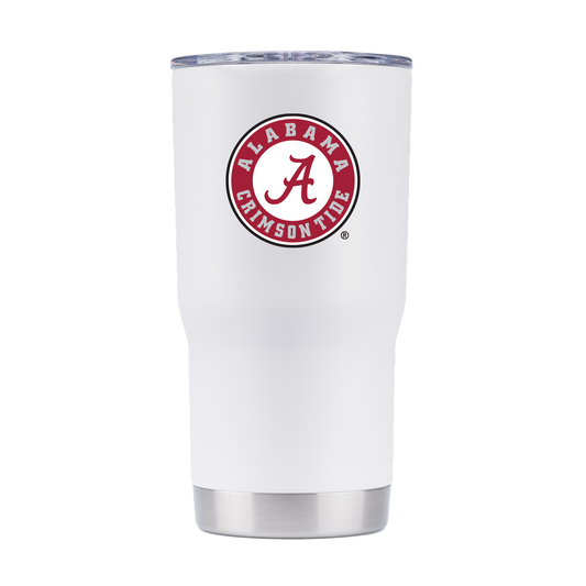Alabama 20oz White Tumbler