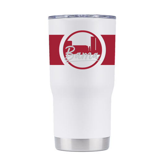 Alabama 20oz White "Bama" Tumbler