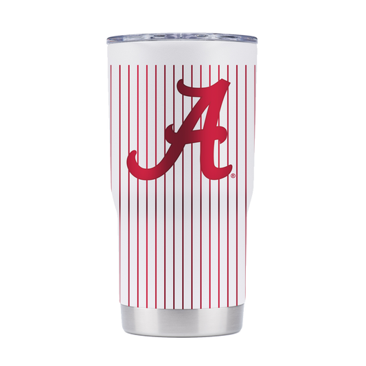 Alabama 20oz Pinstripe Baseball Tumbler