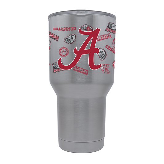 Alabama 30oz All Over Stainless Steel Tumbler