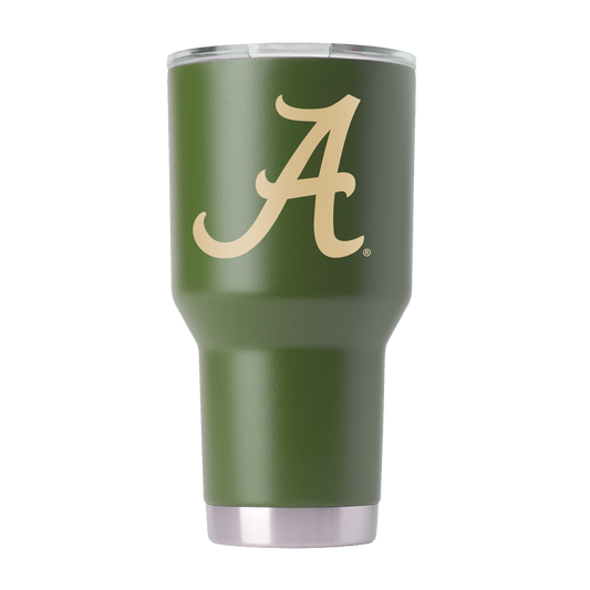 Alabama 30oz Oliver Green Tumbler - American Flag Design