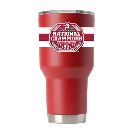 Alabama 30oz Crimson Stainless Tumbler 2020 NCAA Champs