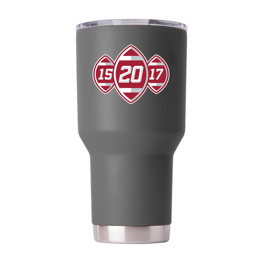 Alabama 30oz Gray Tumbler 2020 National Champions