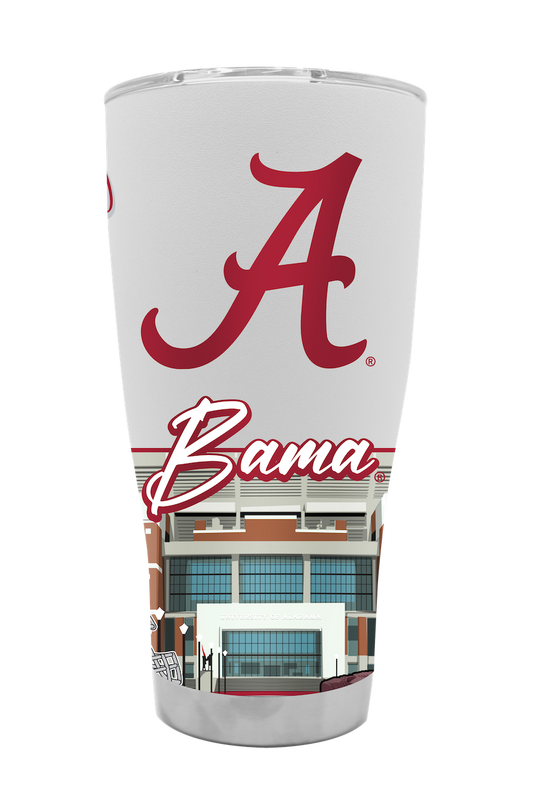 Alabama 30oz Campus Icons Tumbler