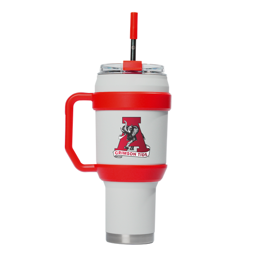 Alabama 40oz Stainless Steel Tumbler - White College Vault