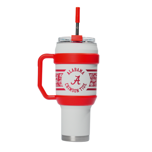Alabama 40oz Stainless Steel Tumbler - White