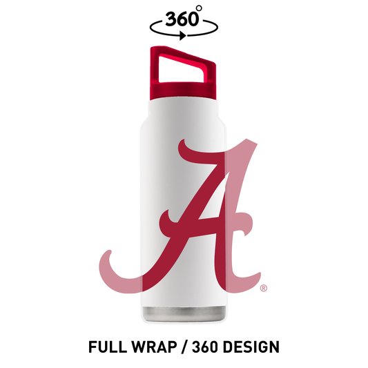Alabama 40oz White Bottle