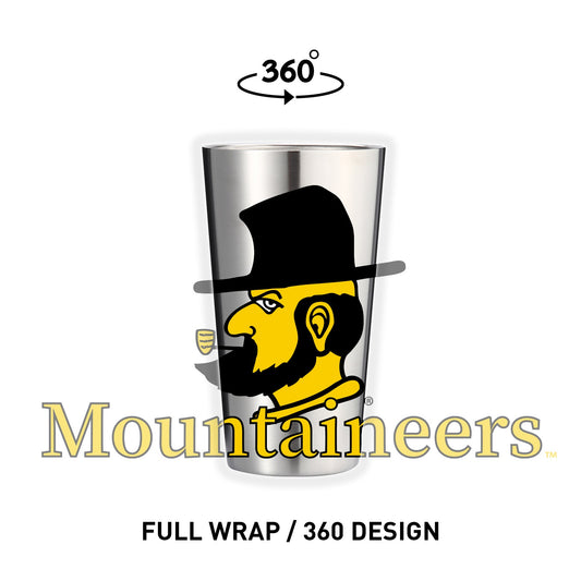 Appalachian State 16oz Stainless Pint