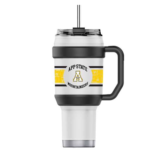 Appalachian State 40oz Stainless Steel Tumbler - White