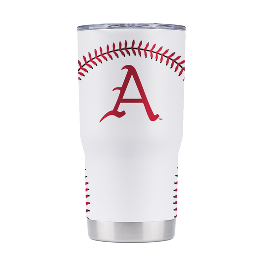 Arkansas 20oz Baseball Tumbler