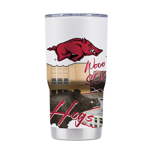 Arkansas 20oz Campus Icons Tumbler