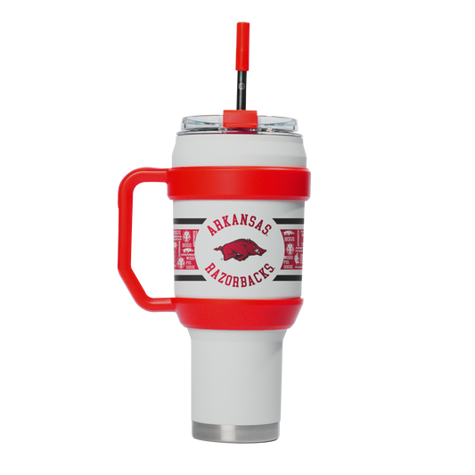 Arkansas 40oz Stainless Steel Tumbler - White