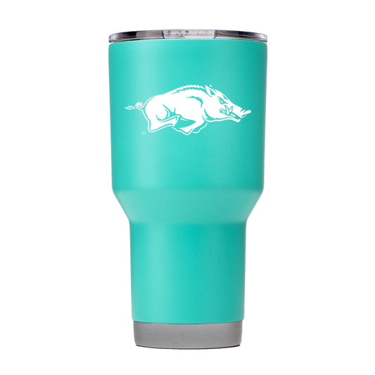 Arkansas 30oz Teal Tumbler