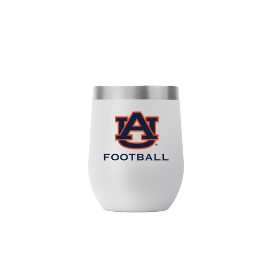 Auburn 12oz Stemless Light Gray Football Tumbler