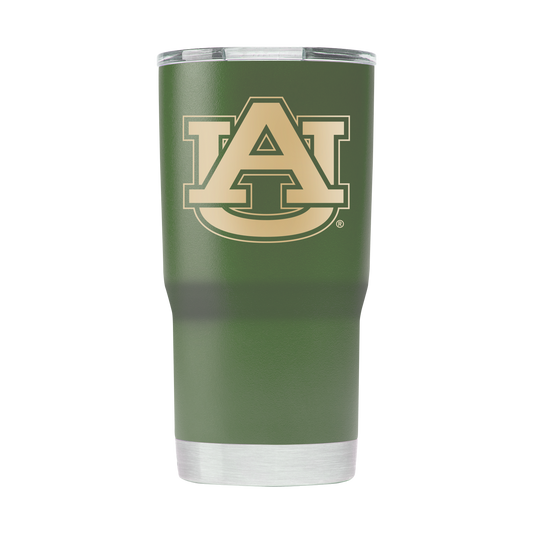 Auburn 20oz Olive Green Tumbler - American Flag Design