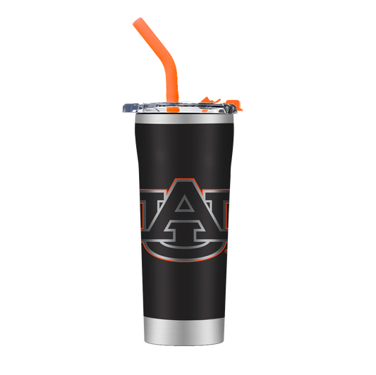 Auburn Black Straw Tumbler