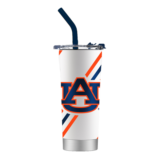 Auburn White Straw Tumbler