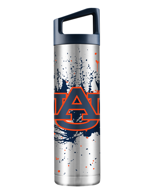 Auburn 22oz Stainless Steel Bottle - Paint Splatter