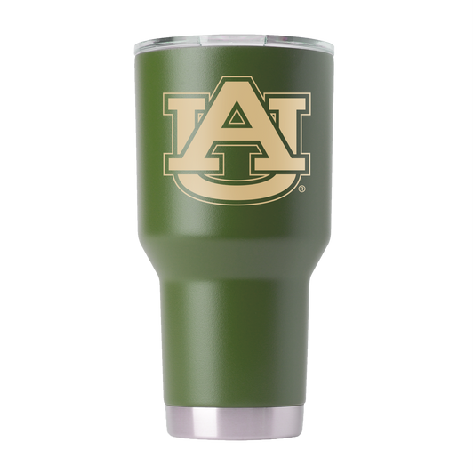 Auburn 30oz Olive Green Tumbler - American Flag Design