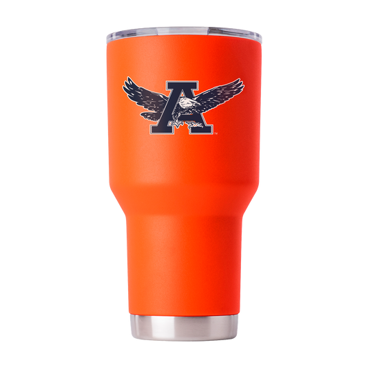 Auburn 30oz "War Eagle" Orange Tumbler