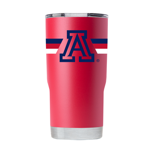 Arizona 20oz Striped Red Tumbler