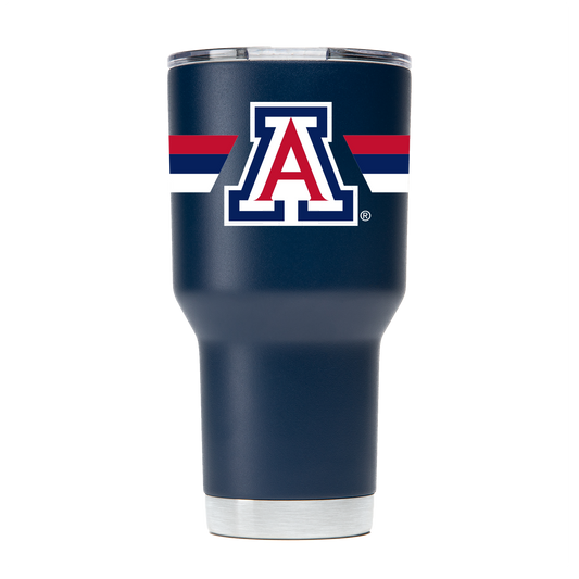 Arizona 30oz Navy Tumbler w- Stripes