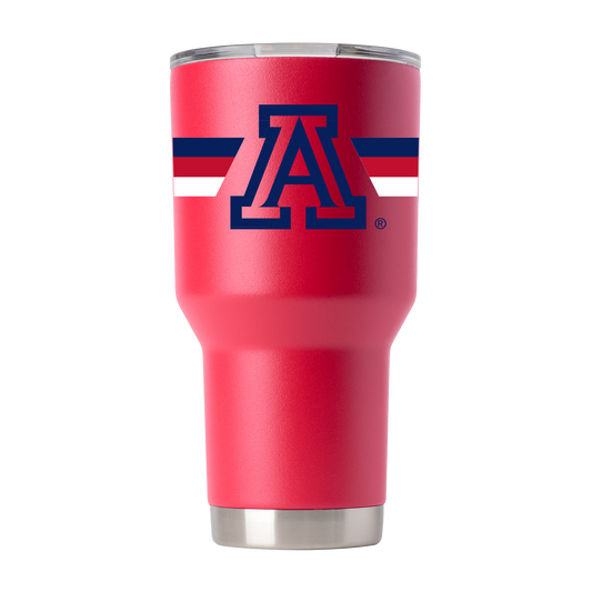Arizona 30oz Red Tumbler w- Stripes