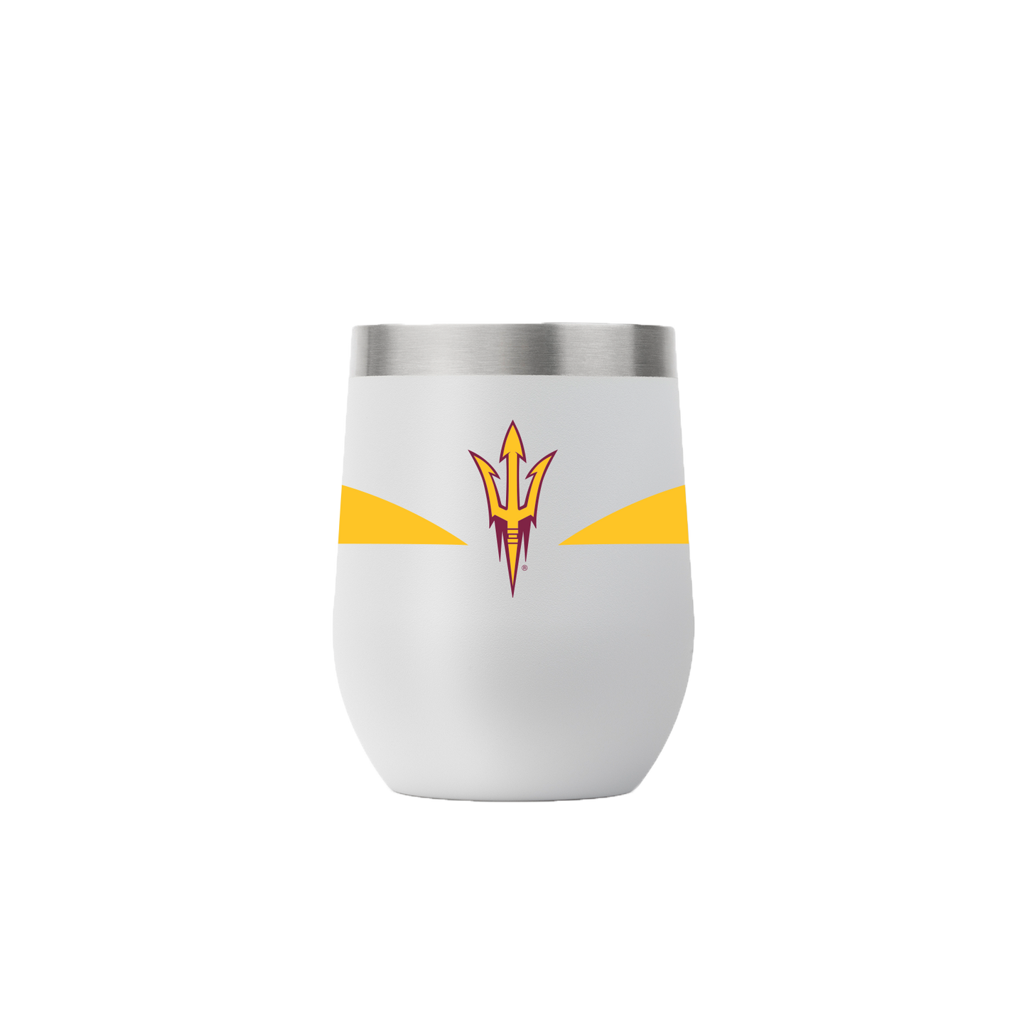 Arizona State 12oz Stemless Light Gray Tumbler