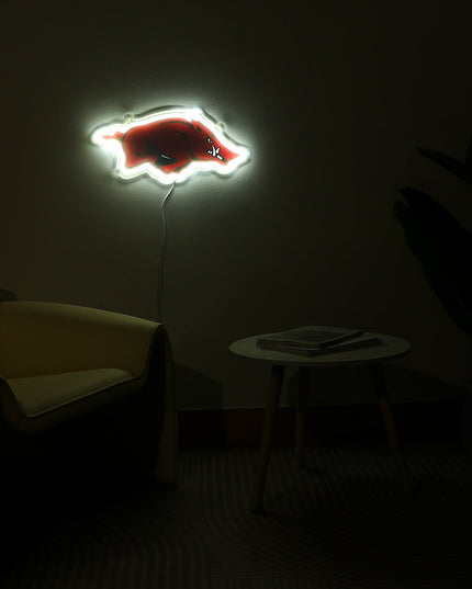Arkansas Razorbacks Logo LED Neon Sign