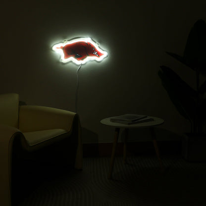 Arkansas Razorbacks Logo LED Neon Sign