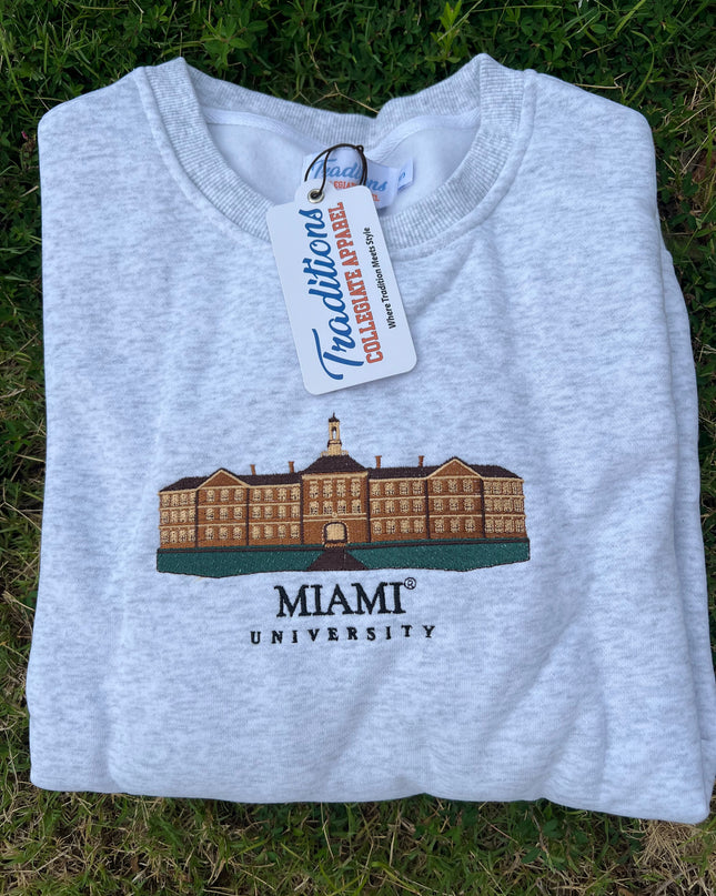 Miami University Crewneck - Heather Gray