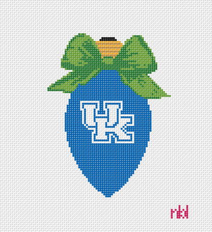 Kentucky Christmas Bow Light Bulb