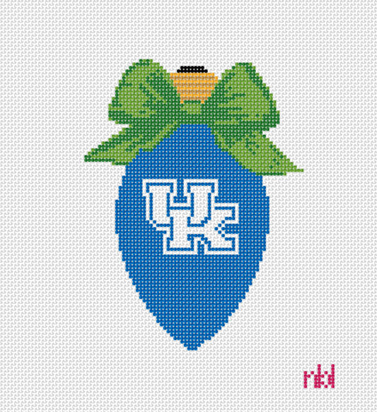 Kentucky Christmas Bow Light Bulb