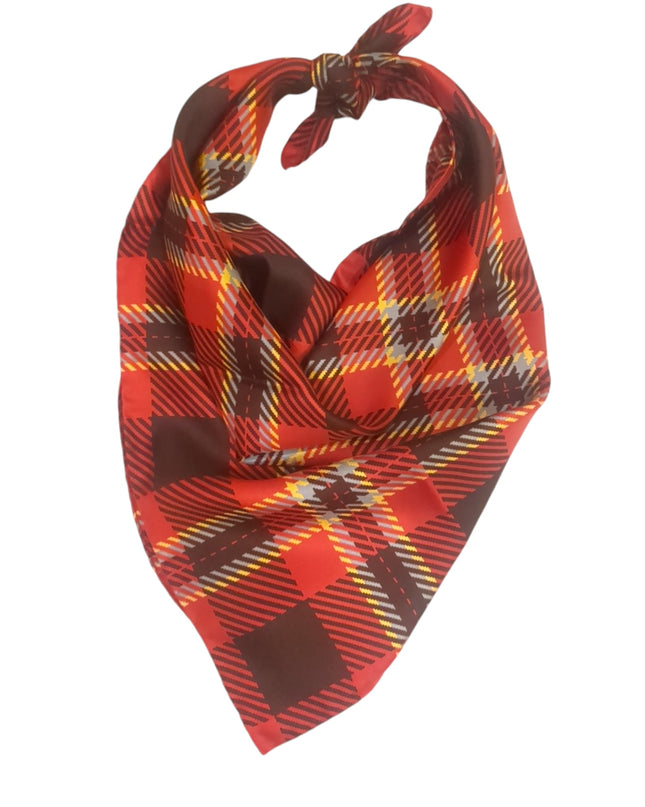 Brown Handkerchief Scarf