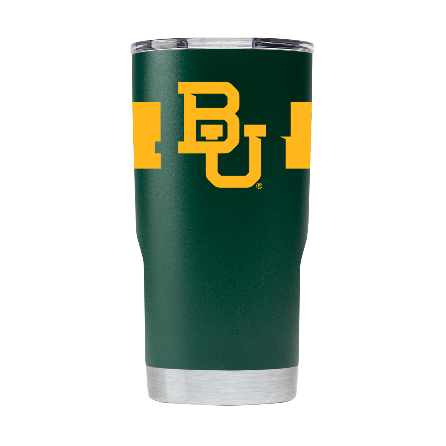 Baylor 20ozGreen Tumbler w- Stripes