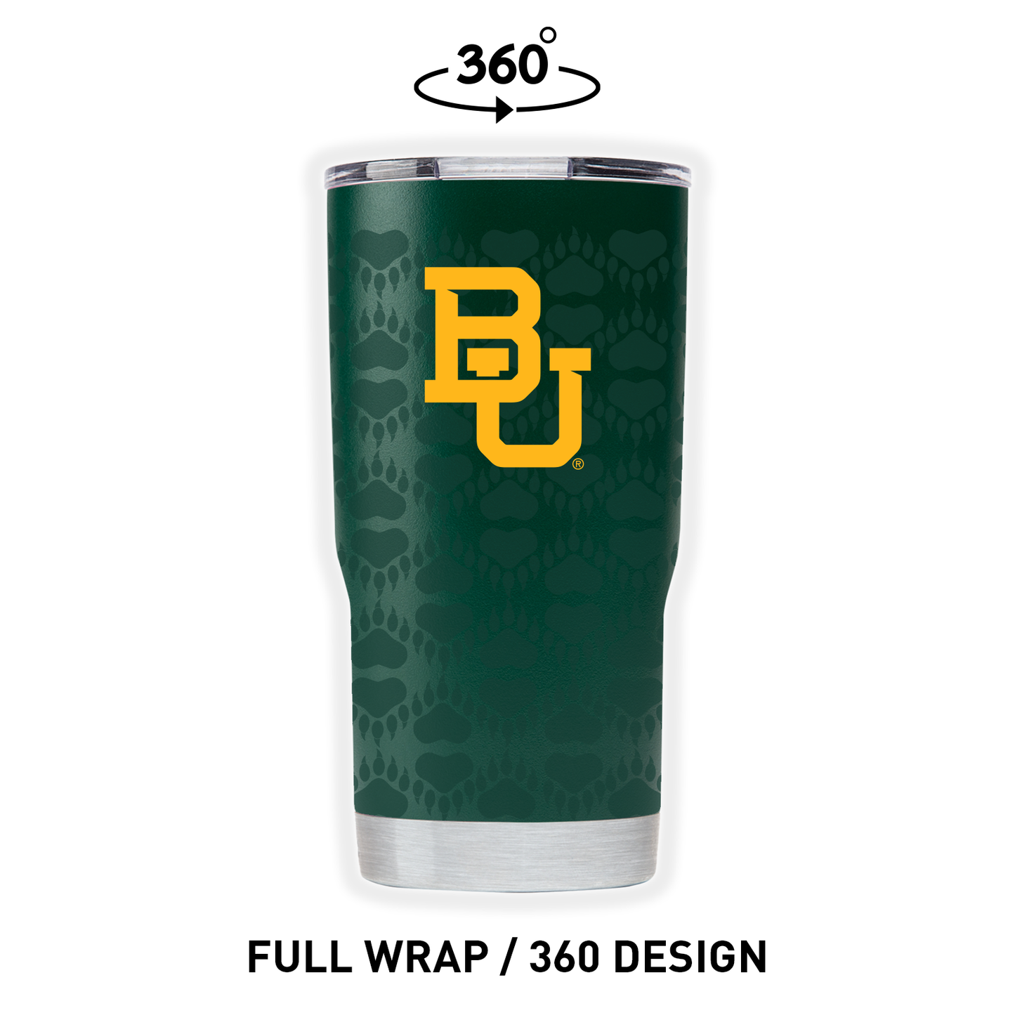 Baylor 20oz Green Full Wrap Tumbler
