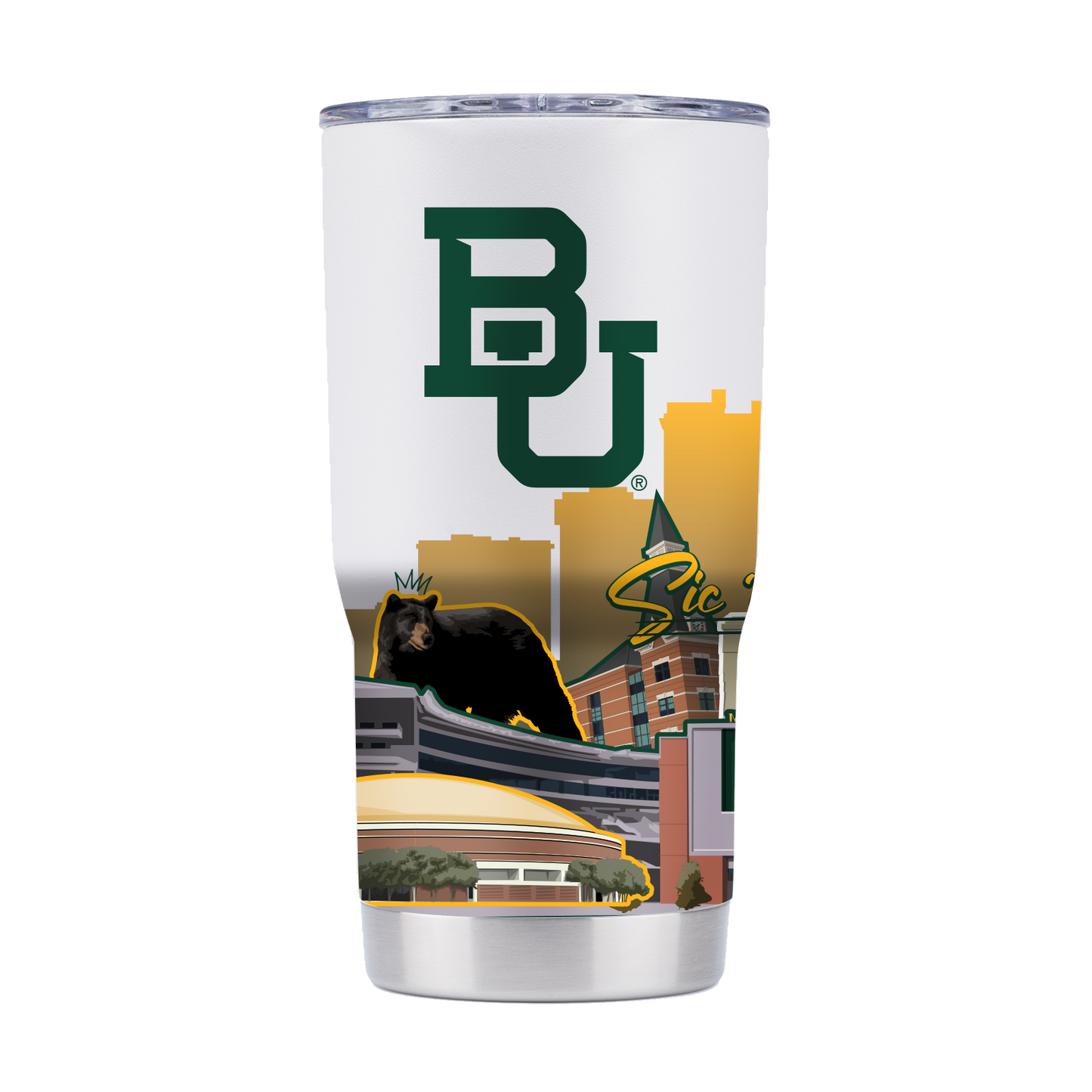 Baylor 20oz Campus Icons Tumbler