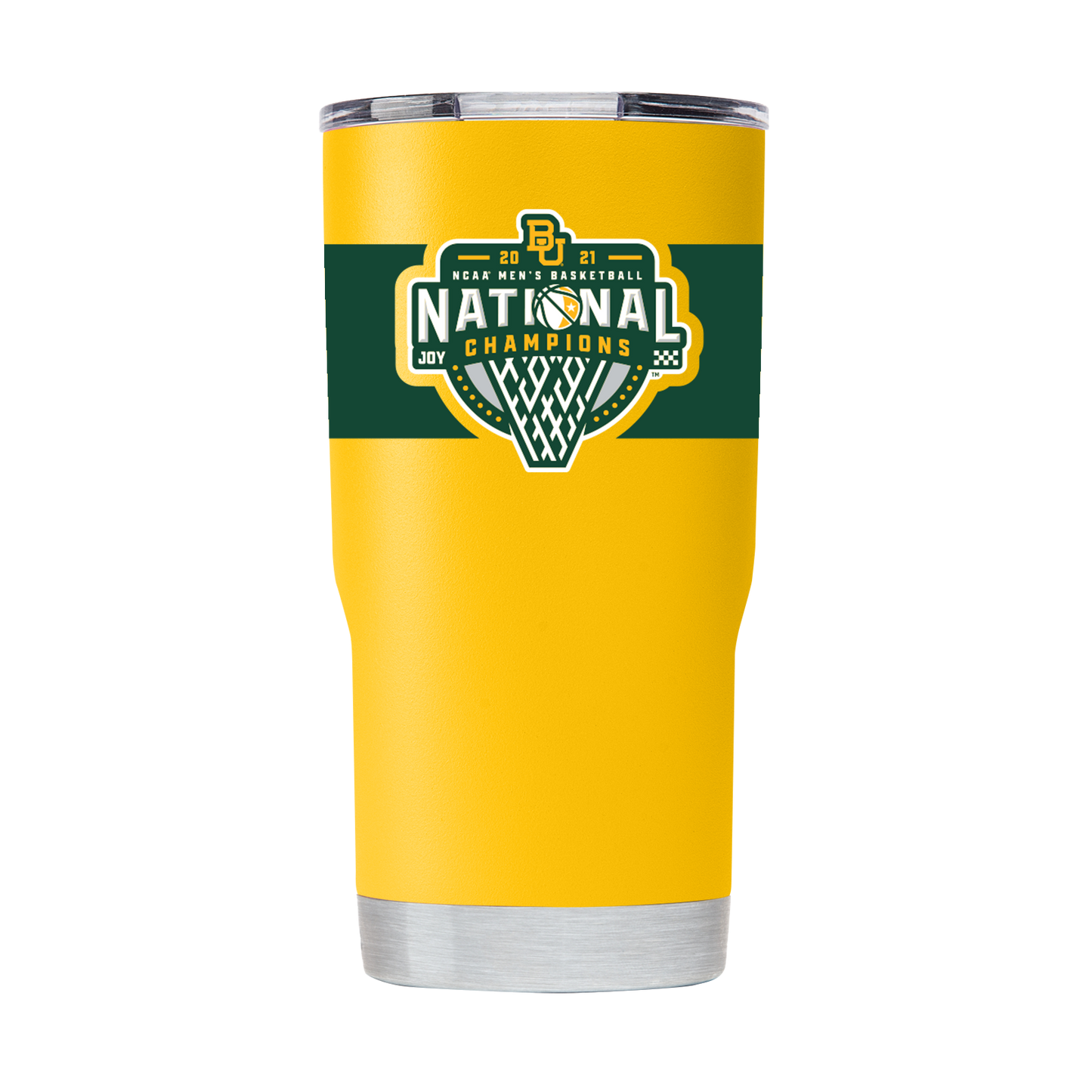 Baylor 20oz National Champs  Yellow Tumbler