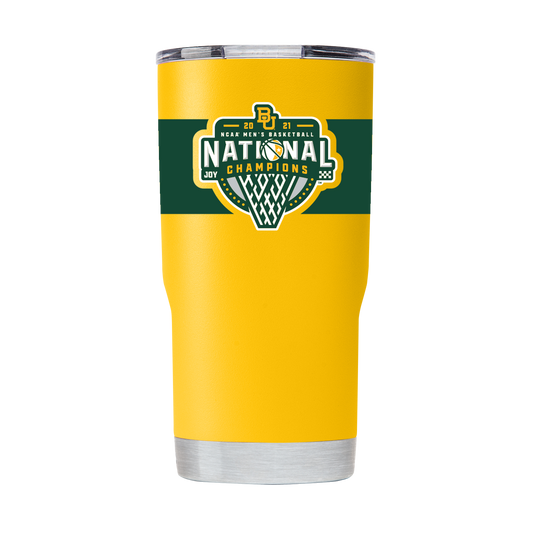 Baylor 20oz National Champs  Yellow Tumbler