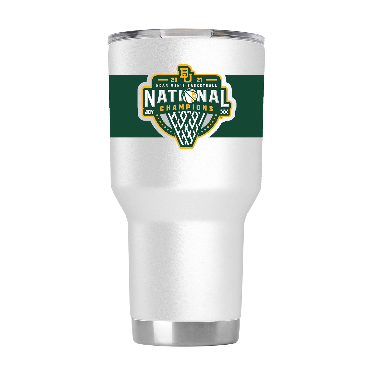 Baylor 30oz National Champs White Tumbler