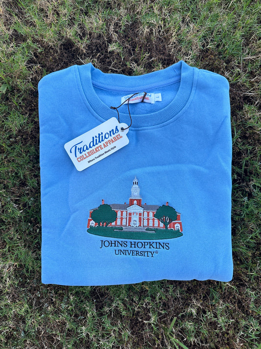 Official Johns Hopkins Crewneck (Light Blue)